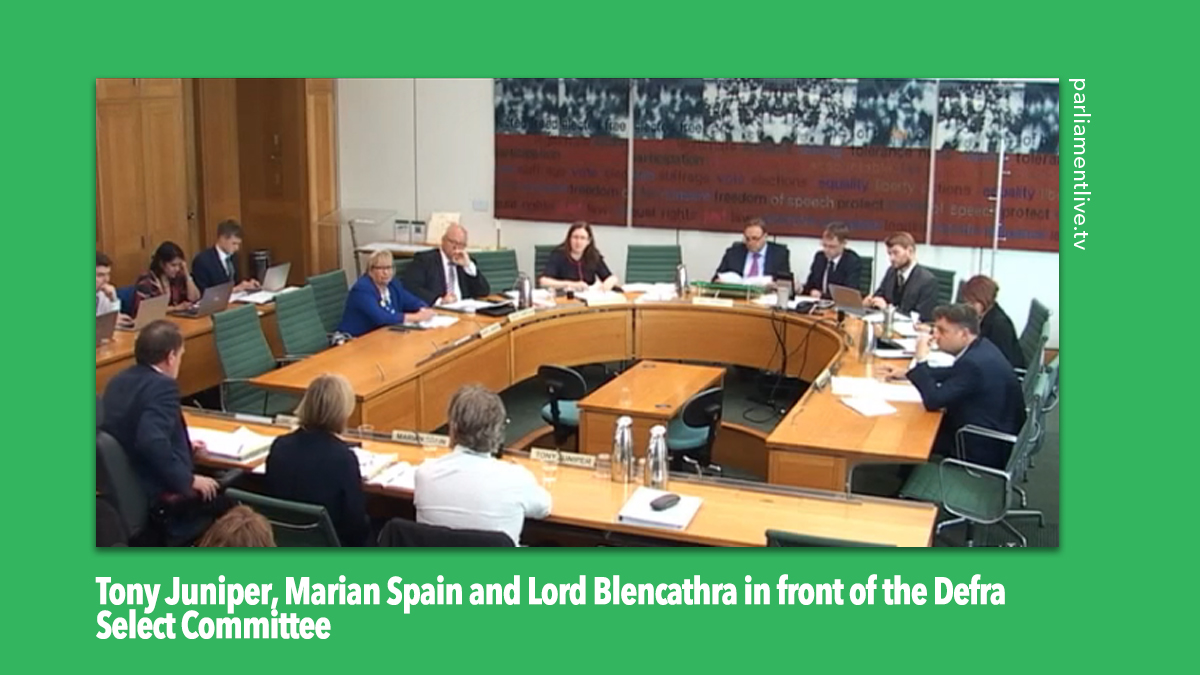 Natural England in front of Defra Select Committee